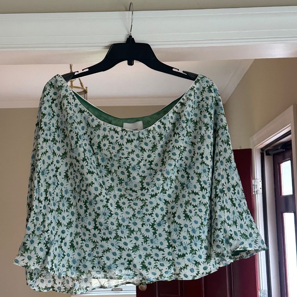 Reformation Brandy Skirt Es Daisy Meadow Green - Size 2X - Picture 3 of 3